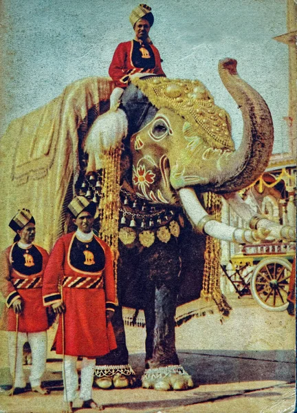 2021 Vintage Hand Geschilderd Reizen Advertentie Voor Travel Company Mysore — Stockfoto
