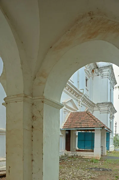 2009 Vintage Structure Arcade Ancient Portico Church Cajetan Goa India — Stock Photo, Image