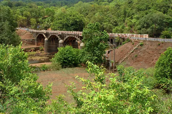 June 2009 Bridge Highthage Arjuna River Rajapur Ratnagiri District Konkan — 스톡 사진