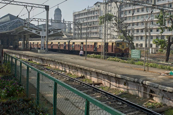 2008 Mumbai Suburban Railway Electric Lokal Train Emu Enter Agora — Fotografia de Stock