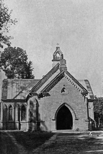 Vintage Oude Foto Van Alle Heiligen Kerk Meghalaya Noord Oost — Stockfoto