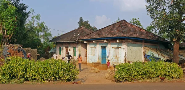 2021 Twin Farmer House Ghartan Village Közelében Shahpur Kerület Thane — Stock Fotó