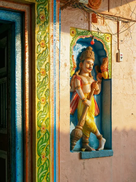 2020 Karzeł Wejściu Świątyni Sangmeshwar Shiva Kinhavali Saralgaon Kinhavali Road — Zdjęcie stockowe