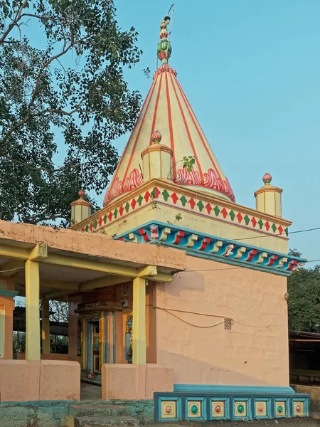 11 14 2020 Stucckoworke Shikhar Tapınağı Sangmeshwar Saralgaon Kinhavali Yolu Maharashtra Hindistan