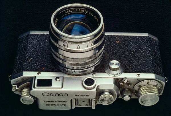 2020 Vintage Old 35Mm Jenis Film Rangefinder Studio Kamera Shop — Stok Foto