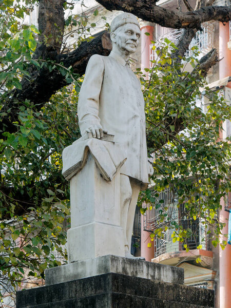 12 25 2021 Statue of Kavasji Jamshedji Petigara Dhobi Talo Mumbai  Maharashtra India Asia