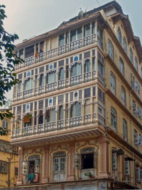 1217 2021 Geleneksel Tarz Eski Ev Bazargate Caddesi Fort Mumbai Maharashtra Hindistan Asya