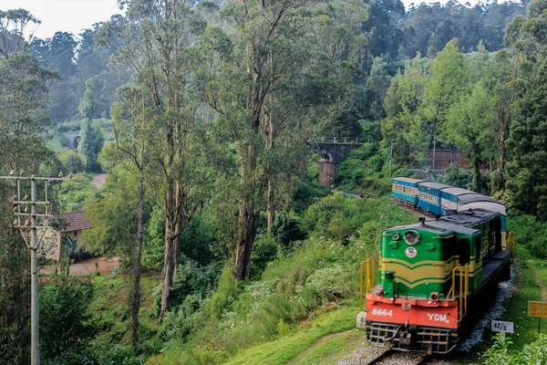 2009 Nilgiri Mountain Tåg Nära Lovedan Station Nmr Unescos Världsarvslista — Stockfoto