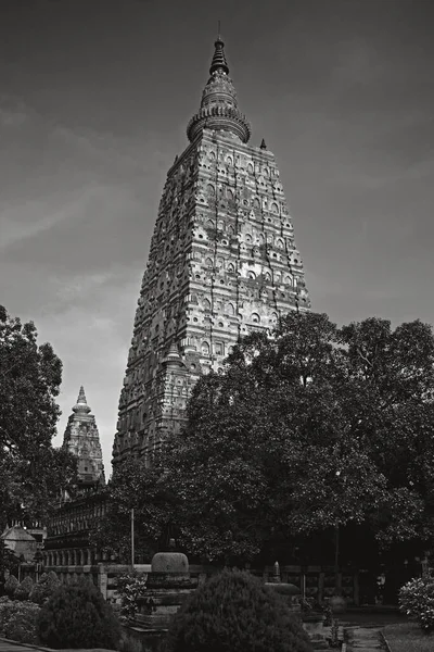 2008 Maha Bodhi Temple Sun Rice Time Bodh Guya Bihar — ストック写真