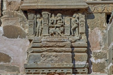 Hindistan 'da Rajasthan eyaletinde abhaneri olarak 25 Kasım 2007 mimari detayı