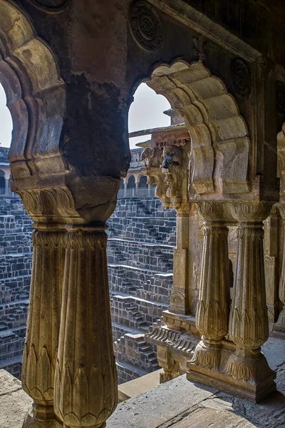 Nov 2007 Chand Baori Pozos Más Profundos Más Grandes India — Foto de Stock