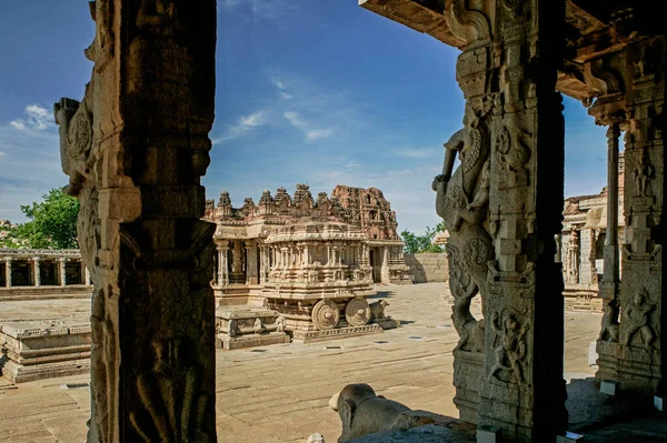 Храм Хампис Виджая Виттала Храм Хампи Виджаянагара Дист Беллари — стоковое фото