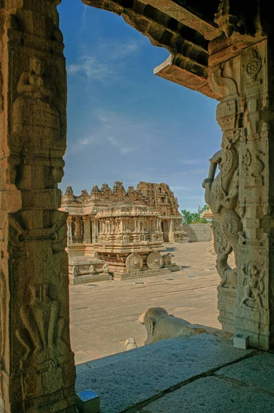 Hamis Vijaya Vittala Temple Hampi Vijayanagara Dist Bellary State Karnataka — 스톡 사진