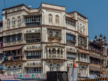 03 05 2022 100 yıllık Pannalal Terrace-Grant Yolu Mumbai Maharashtra INDIA Asya