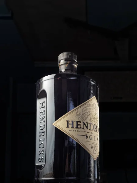 2022 Vintage Botella Vacía Gin Studi Hendrick Disparó Lokgram Kalyan — Foto de Stock