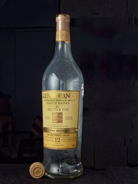 2022 Botella Vacía Glenmorangie Malt Scotch Whisky Studio Shot Lokgram — Foto de Stock