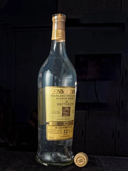 2022 Botella Vacía Glenmorangie Malt Scotch Whisky Studio Shot Lokgram — Foto de Stock