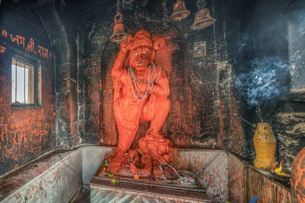 2018 Vintage Hanuman Estatua Dentro Pequeña Parte Del Santuario Del — Foto de Stock