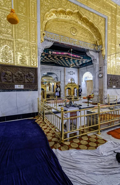 2014 Tallado Dorado Dentro Takht Sri Patna Sahib Donde Guru —  Fotos de Stock
