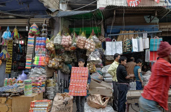 2014 Road Side Stalls Vendors Local Market Patna City Capital — Zdjęcie stockowe