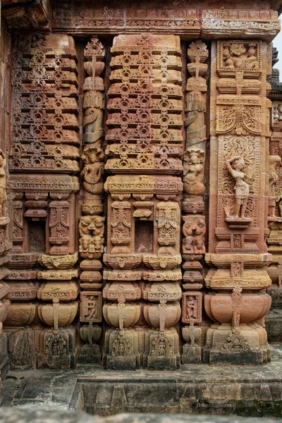 2007 Stone Sculpture Wall Mukteshwar Temple Bhubaneswar Orissa Orissa India — Foto Stock