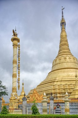08 28 2008 Mahasukhamdada Chin Thargyi Pagoda Burma Tapınağı Kushinagar Uttar Pradesh Hindistan.