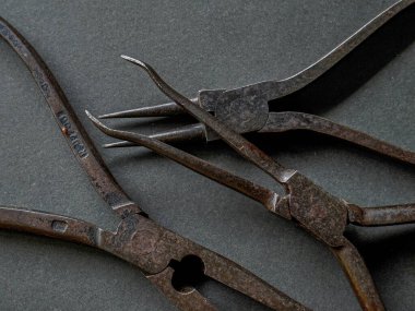 31 Ağustos 2019 Vintage Pliers Koleksiyonu Kalyan mMaharashtraaharashtra Hindistan 'ı vurdu.