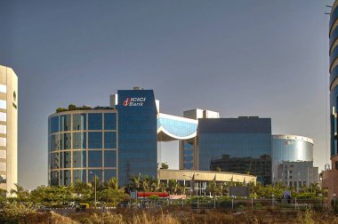 Bandra Kurla kompleksindeki 21 Apr-2004 cam kaplı ofis binaları, MUMBAI maharashtra INDIA Asya 'nın yeni ticari bölgesi.