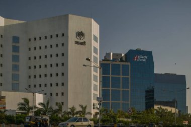 Bandra Kurla kompleksindeki 21 Apr-2004 cam kaplı ofis binaları, MUMBAI maharashtra INDIA Asya 'nın yeni ticari bölgesi.