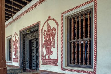 027 2913 Wal boyama Udupi Sri Krishna Tapınağı Kompleksi Udupi; Karnataka; Hindistan