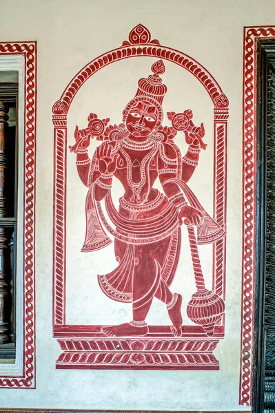 2913 Wal Painting Udupi Sri Krishna Temple Complex Udupi Karnataka — Zdjęcie stockowe