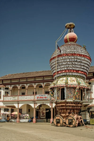 2913 Richly Decorated Colorful Facade Huge Campus Udupi Sri Krishna — Φωτογραφία Αρχείου