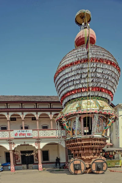 2913 Richly Decorated Colorful Facade Huge Campus Udupi Sri Krishna — Stock Photo, Image