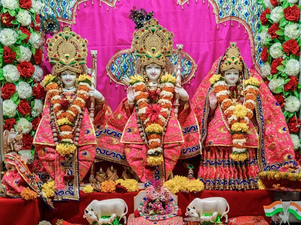 2022 Sita Ram Laxman Decoration Occasion Shri Krishn Janmasthmi Utsav — Stockfoto