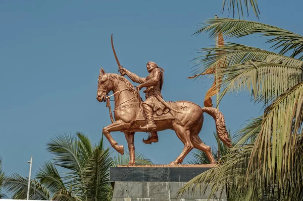04 15 2012 Shivaji Statue, Public Garden, Dahisar, Mumbai, Maharashtra, India, Asia 