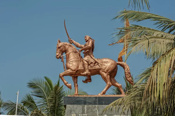 2012 Статуя Шиваджі Громадський Сад Дахісар Мумбаї Махараштра Індія Азія — стокове фото