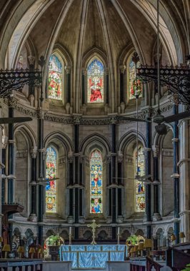 St.Thomas Katedrali Horniman Circle, Fort, South Mumbai, Maharashtra INDIA asi 'deki 26 Mayıs 2018 tarihli cam tablo.