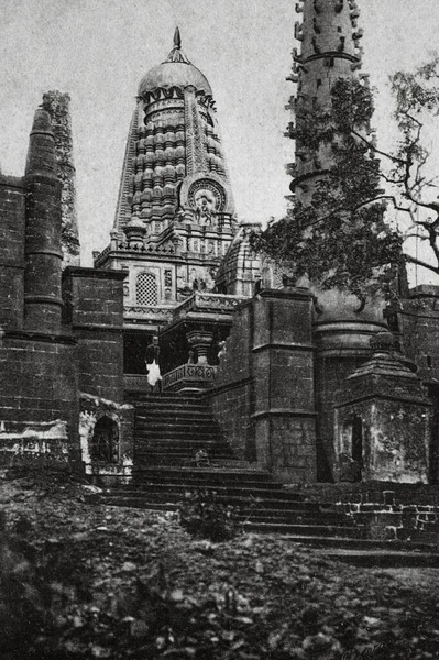 Vintage Photo Shani Shinganapur Temple Shani Shingnapur Shani Shinganapur Ahmednagar — Stock Photo, Image