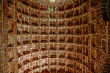 09 06 2009 Assisi Aziz Francis Kilisesi Tavanı M.S. 1661 'de inşa edildi, en uçtaki değişiklik görülebilir. Eski Goa Hindistan