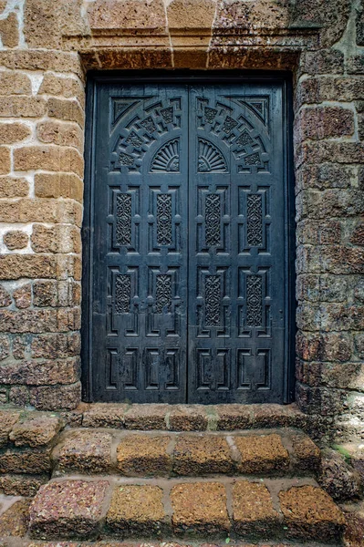 Deur Van Kapel Van Catherine Kerk Gebouwd 1510 Christus Unesco — Stockfoto