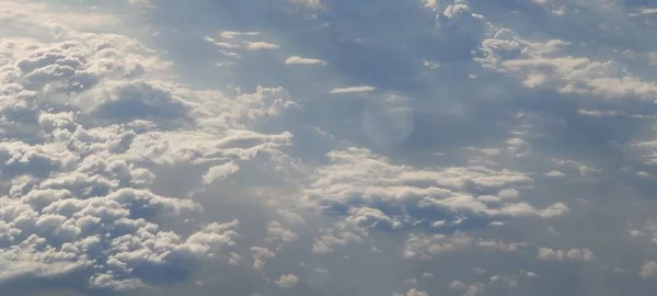 Hermosa Foto Nubes Avión —  Fotos de Stock