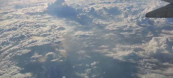 飛行機からの雲の美しい写真 — ストック写真