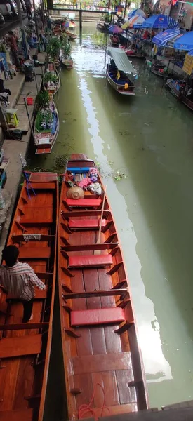 Rachaburi Thailand June 2022 Damnoen Saduak Floating Market Very Interesting — Foto Stock