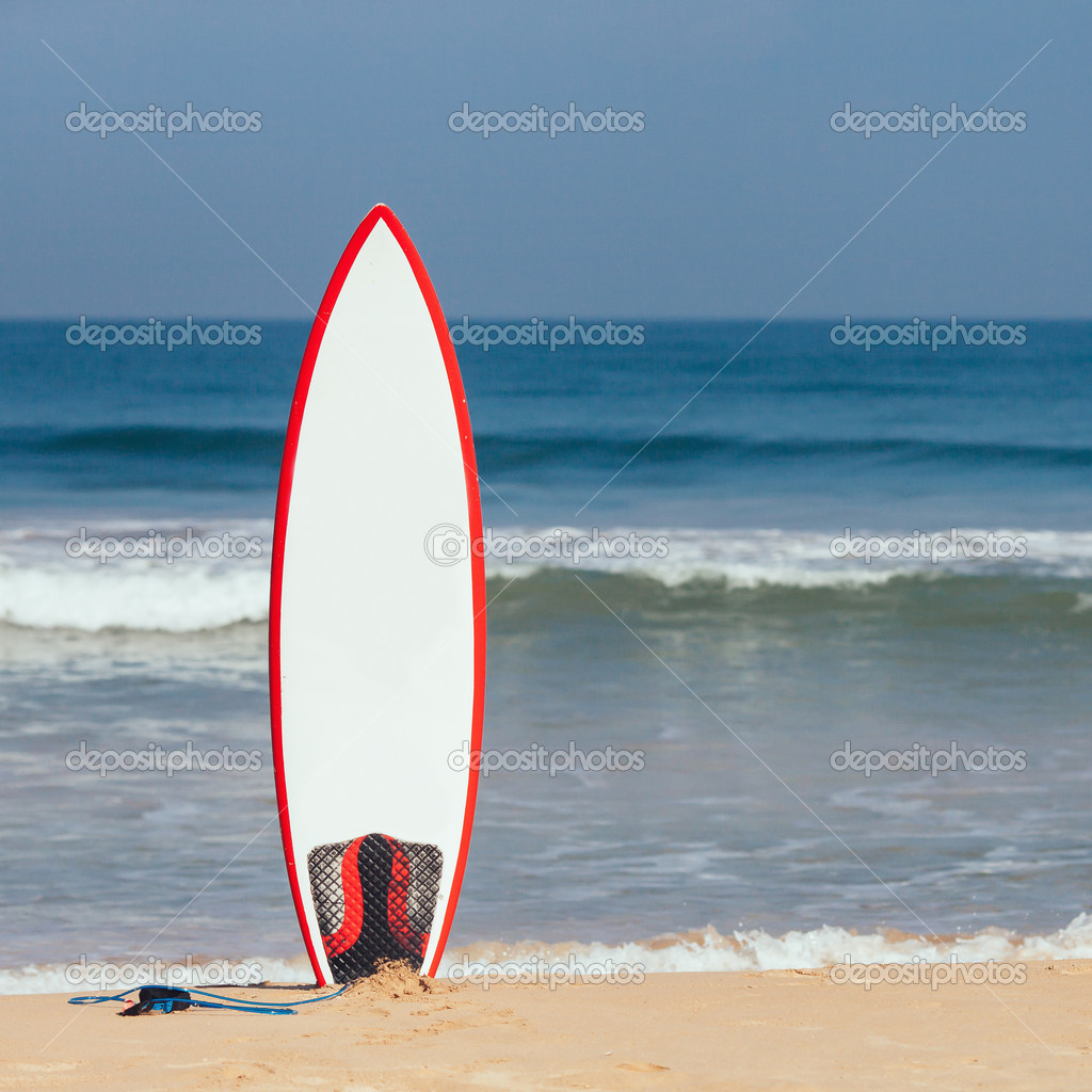 Surfboard in the Sand — Stock Photo © TatyanaSuyarova 50020655