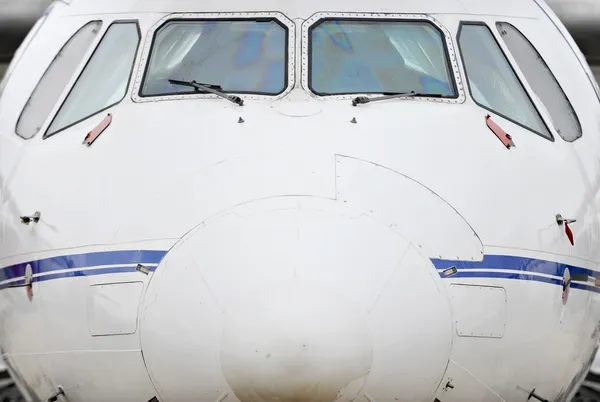 Vista frontal do avião — Fotografia de Stock