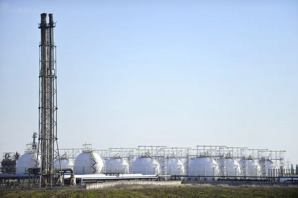 Instalação petroquímica — Fotografia de Stock