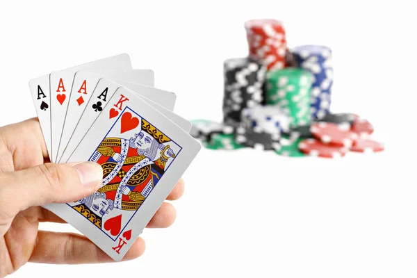 Poker Hand Stock Photo