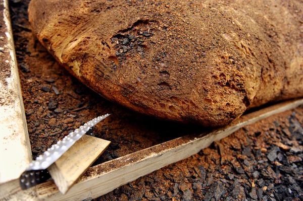 Grande pane fatto in casa — Foto Stock