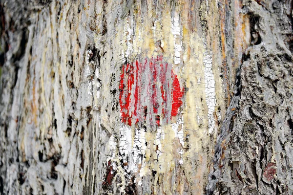 Señal de marcado de punto rojo — Foto de Stock