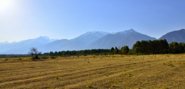 dağlar ve alan, Rusya ile peyzaj